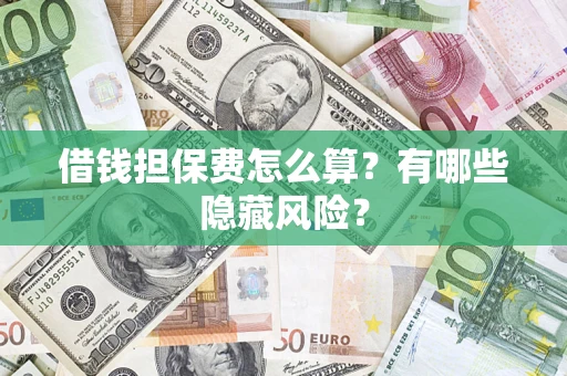 武汉借钱担保费怎么算？有哪些隐藏风险？
