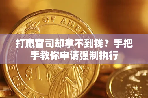 武汉打赢官司却拿不到钱？手把手教你申请强制执行