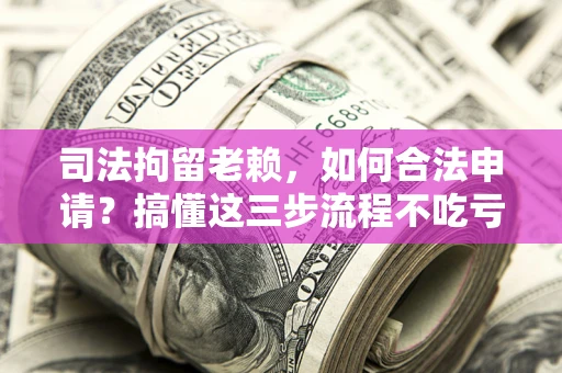 武汉司法拘留老赖，如何合法申请？搞懂这三步流程不吃亏！