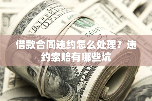 武汉借款合同违约怎么处理？违约索赔有哪些坑