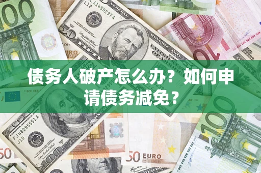 武汉债务人破产怎么办？如何申请债务减免？