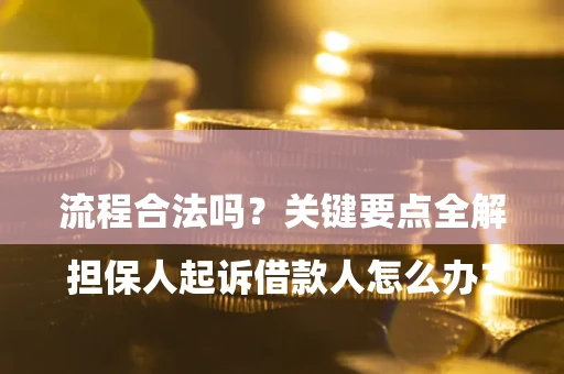 武汉

担保人起诉借款人怎么办？流程合法吗？关键要点全解析