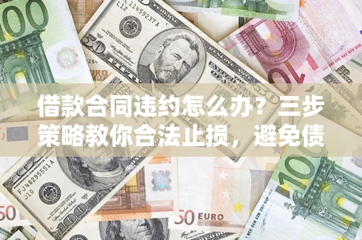 武汉借款合同违约怎么办？三步策略教你合法止损，避免债务危机升级