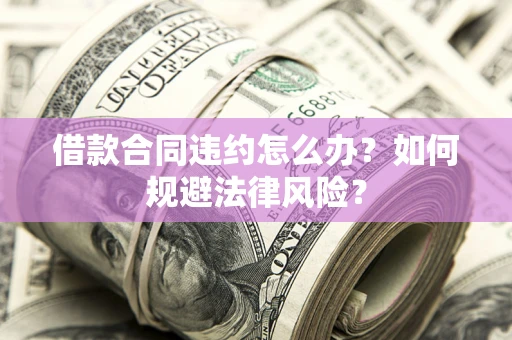 武汉借款合同违约怎么办？如何规避法律风险？