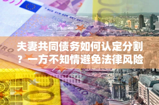 武汉夫妻共同债务如何认定分割？一方不知情避免法律风险必看！